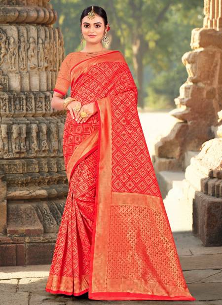 1009 Santraj Designer Festival Wear Saree Collection 1009-Red